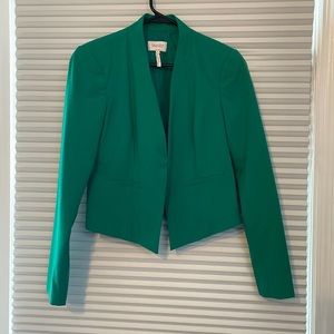 Cropped green blazer